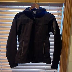 ArcTeryx Softshell Saydi Hooded Black Jacket, Sz S
